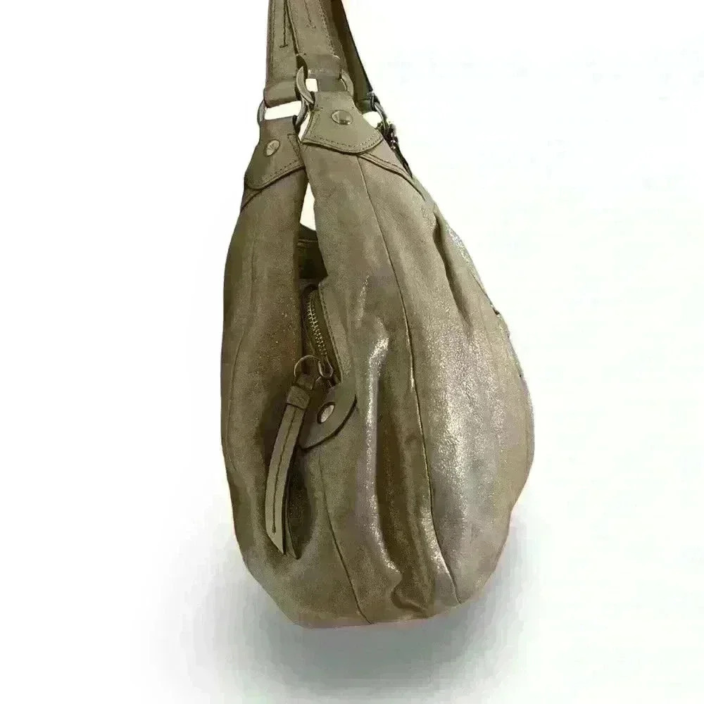 Coach Champagne Silver Sparkle Hobo - Picture 5 of 13